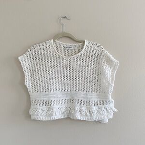 Abercrombie kids Cropped Crochet Top Size Small/ 10
